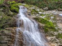Wolfsschlucht - Linker breiter Arm des ersten großen Wasserfalls